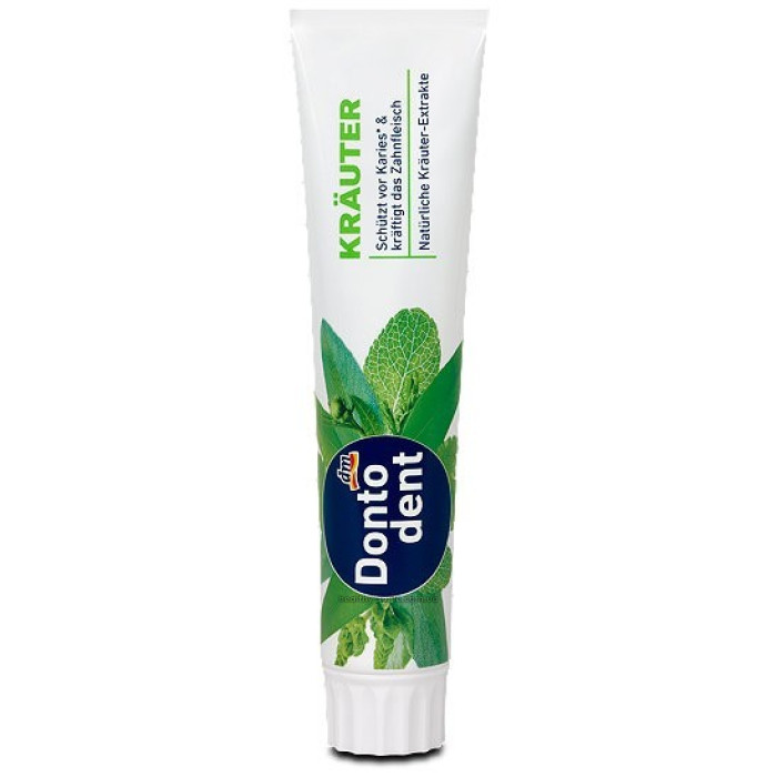 Dontodent Krauter Toothpaste based on medicinal herbs, 125 ml